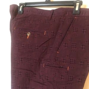 Pants by Tallia w/ fun purple and black pattern b